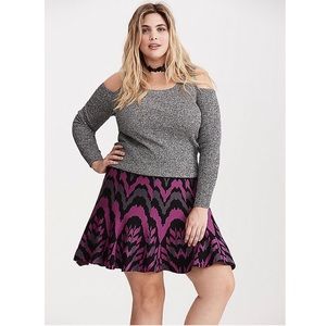 New torrid sweater knit skater skirt plus size 4x